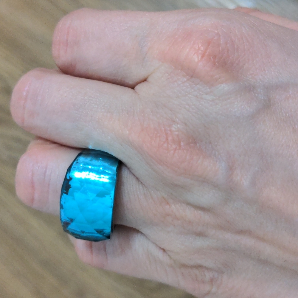 One of a kind - Blue Swarovski Crystal Ring